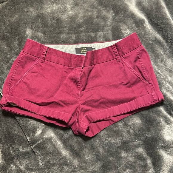 J. Crew Berry Chino Shorts size 8 - Picture 1 of 5
